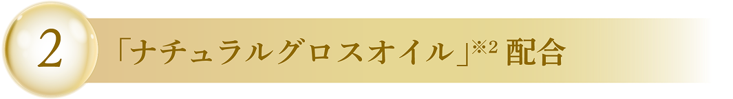 2 「ナチュラルグロスオイル」※2配合