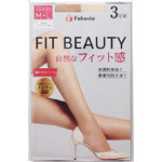 福助 ＦＩＴ ＢＥＡＵＴＹ ストッキング ＭＬ 3足組 ヌーディベージュ 535