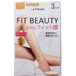 福助 ＦＩＴ ＢＥＡＵＴＹ ストッキング Ｌ２Ｌ 3足組 クリアヌード 330