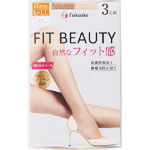 福助 ＦＩＴ ＢＥＡＵＴＹ ストッキング Ｌ２Ｌ 3足 ヌーディベージュ 535