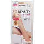 福助 ＦＩＴ ＢＥＡＵＴＹ ショートストッキング ２２－２５ 3足組 ヌーディベージュ 535