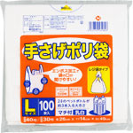 ＮＩＤ 手提げポリ袋Ｌ４０号 100枚 乳白