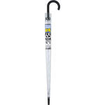 ＮＩＤ 耐風ワンタッチビニール傘６５ｃｍ 1本 透明