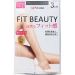 福助 ＦＩＴ ＢＥＡＵＴＹ ストッキング ＭＬ 3足 ブラック 090