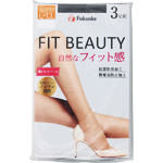 福助 ＦＩＴ ＢＥＡＵＴＹ ストッキング Ｌ２Ｌ 3足 ブラック