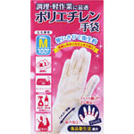 ＮＩＤ ポリエチレン手袋 Ｍ 100枚 半透明