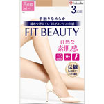 福助 ＦＩＴ ＢＥＡＵＴＹ ストッキング ＭＬ 3足 クリアヌード 330