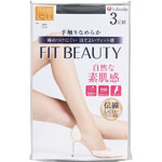 福助 ＦＩＴ ＢＥＡＵＴＹ ストッキング Ｌ２Ｌ 3足 ブラック 090