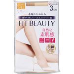 福助 ＦＩＴ ＢＥＡＵＴＹ ストッキング Ｌ２Ｌ 3足 ヌーディベージュ 535