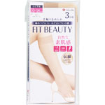 福助 ＦＩＴ ＢＥＡＵＴＹ ショートストッキング ２２－２５ 3足 サワーベージュ 017