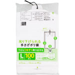 ＮＩＤ 吊り下げられる手さげポリ袋 Ｌ 100枚 乳白色