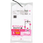 ＮＩＤ 吊り下げられる手さげポリ袋 Ｓ 100枚 乳白色