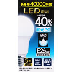 ＮＩＤ ＬＥＤ電球 Ｅ２６ ４０形 昼光色 ＬＤＡ４ＤーＧ／Ｅ／ＮＩＤ 1個 昼光色