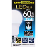 ＮＩＤ ＬＥＤ電球 Ｅ２６ ６０形 昼光色 ＬＤＡ６Ｄ－Ｇ／Ｅ／ＮＩＤ 1個 昼光色
