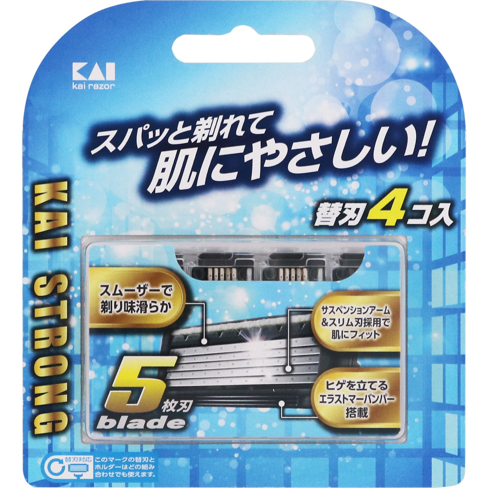 ＫＡＩ ＲＡＺＯＲ 5枚刃 替刃 4個 カミソリ 貝印